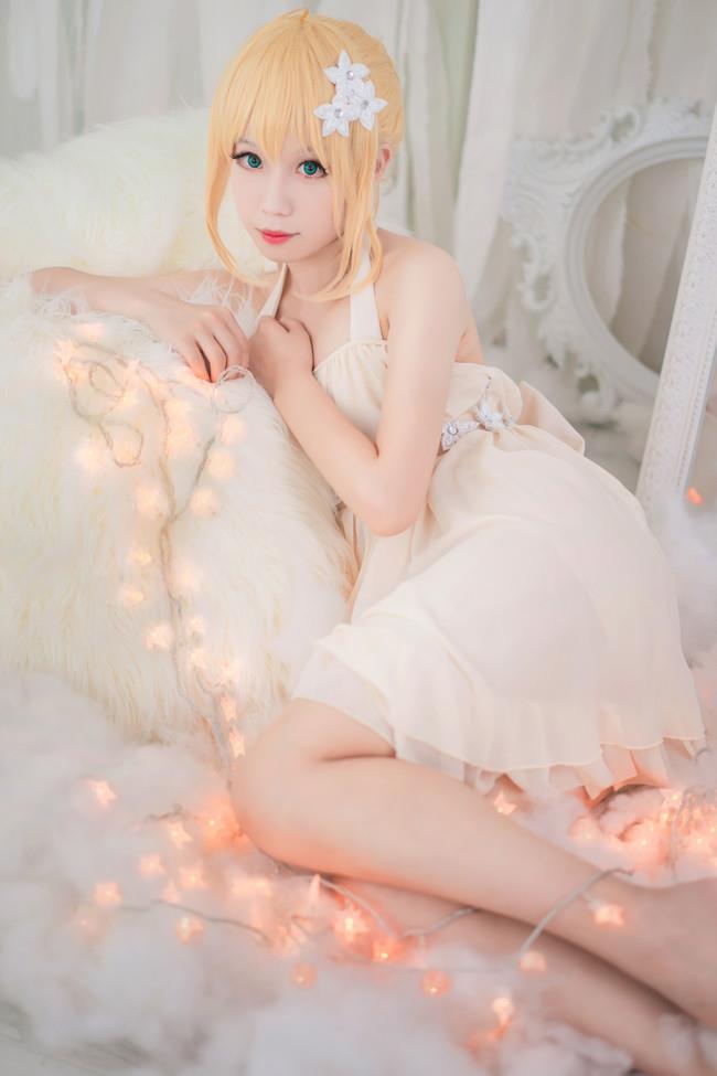 saber连衣裙正片-品图吧