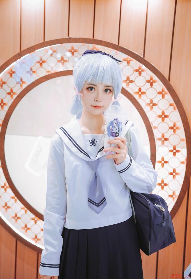 神里绫华美食邀约漫展场照-品图吧